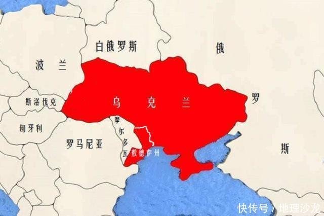 乌克兰及敖德萨州位置图