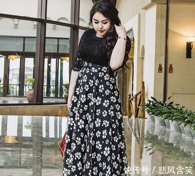 女人味|谁说微胖妹子没有女人味?连衣裙穿对了,照样美翻了