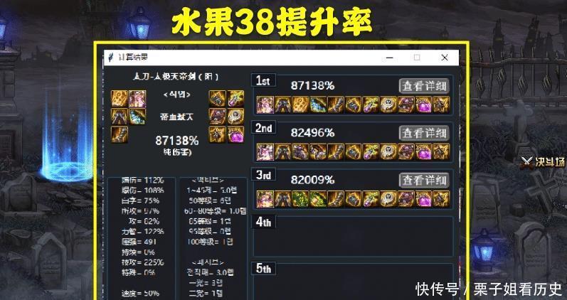 水果|DNF38套红眼最优神话搭配方案，水果3并非最强，擎天3也不逊色！