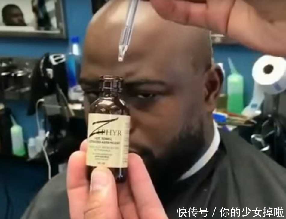 男子|光头男子理发被收1千块,自己觉得十分值得,自称变帅气