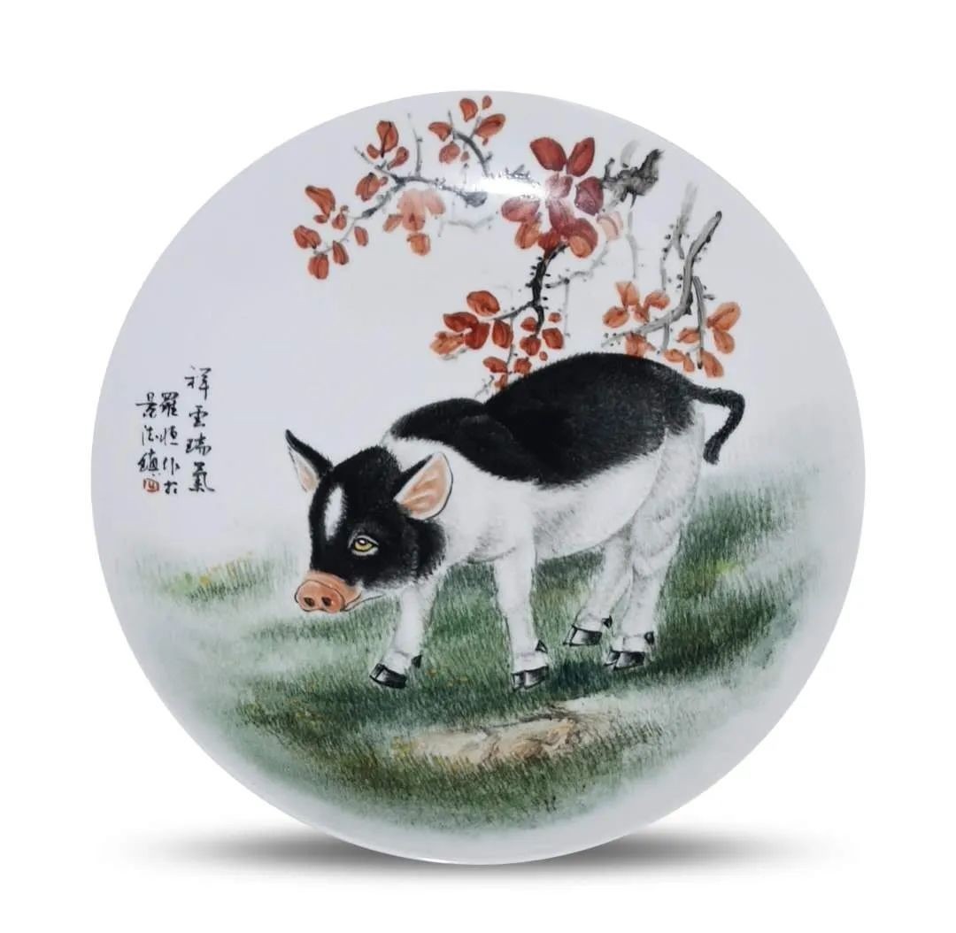 收藏|跨界画家罗恒再次搅热艺术品收藏圈——十二生肖手绘瓷盘 款款都可爱