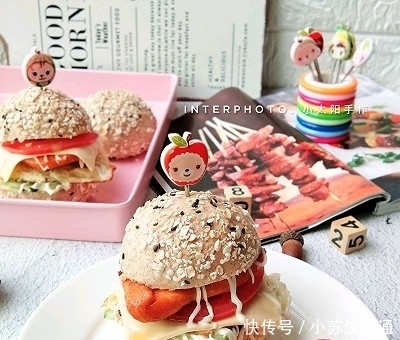  低脂|超好吃的低脂黑全麦鸡扒汉堡