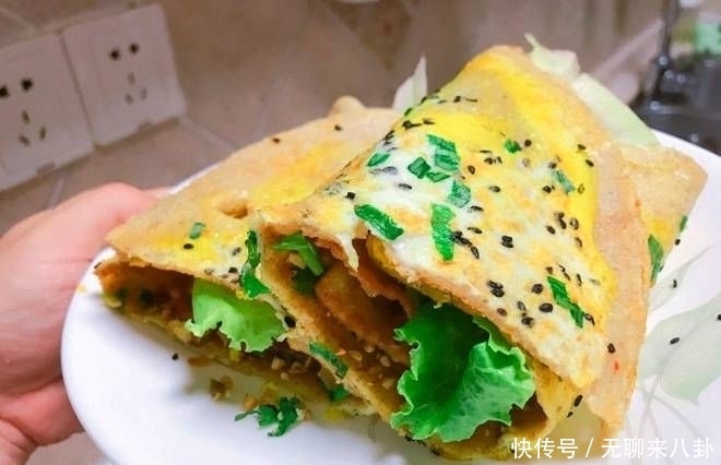 家人|给你的家人再添一份主食。杂粮煎饼既美味又健康,你不必在外面买