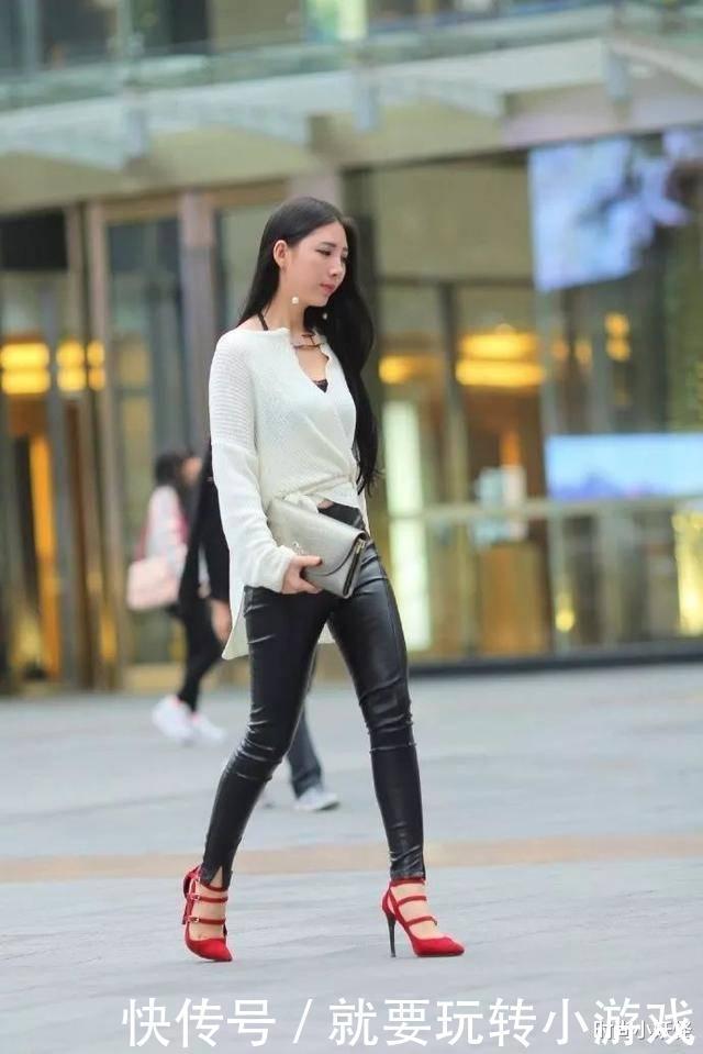 土气|初秋穿皮裤千万别搭配这3种鞋子,拉低身高不说,还特别土气