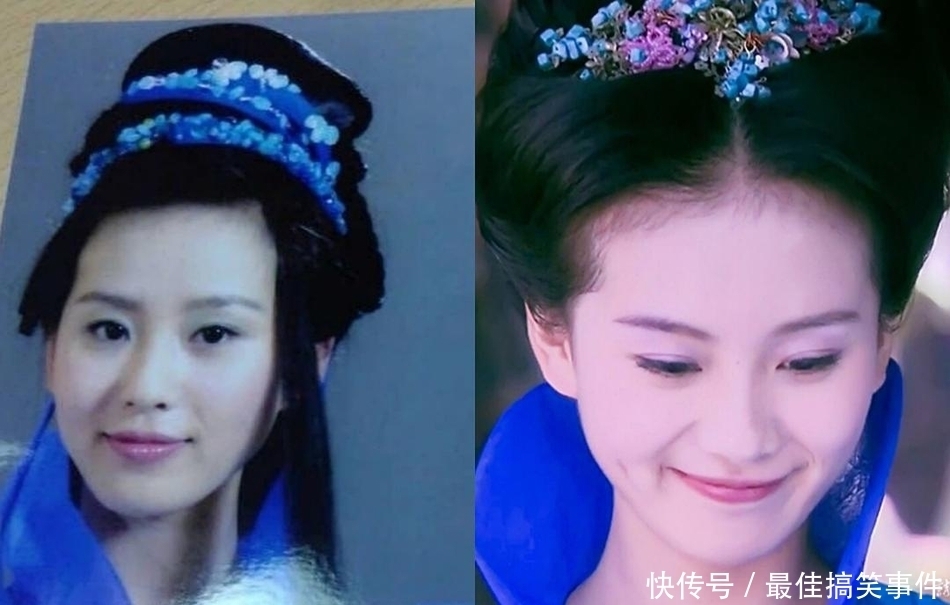 照曝光|刘诗诗《仙剑三》罕见定妆照曝光,发型土气像村姑,还好最后换了