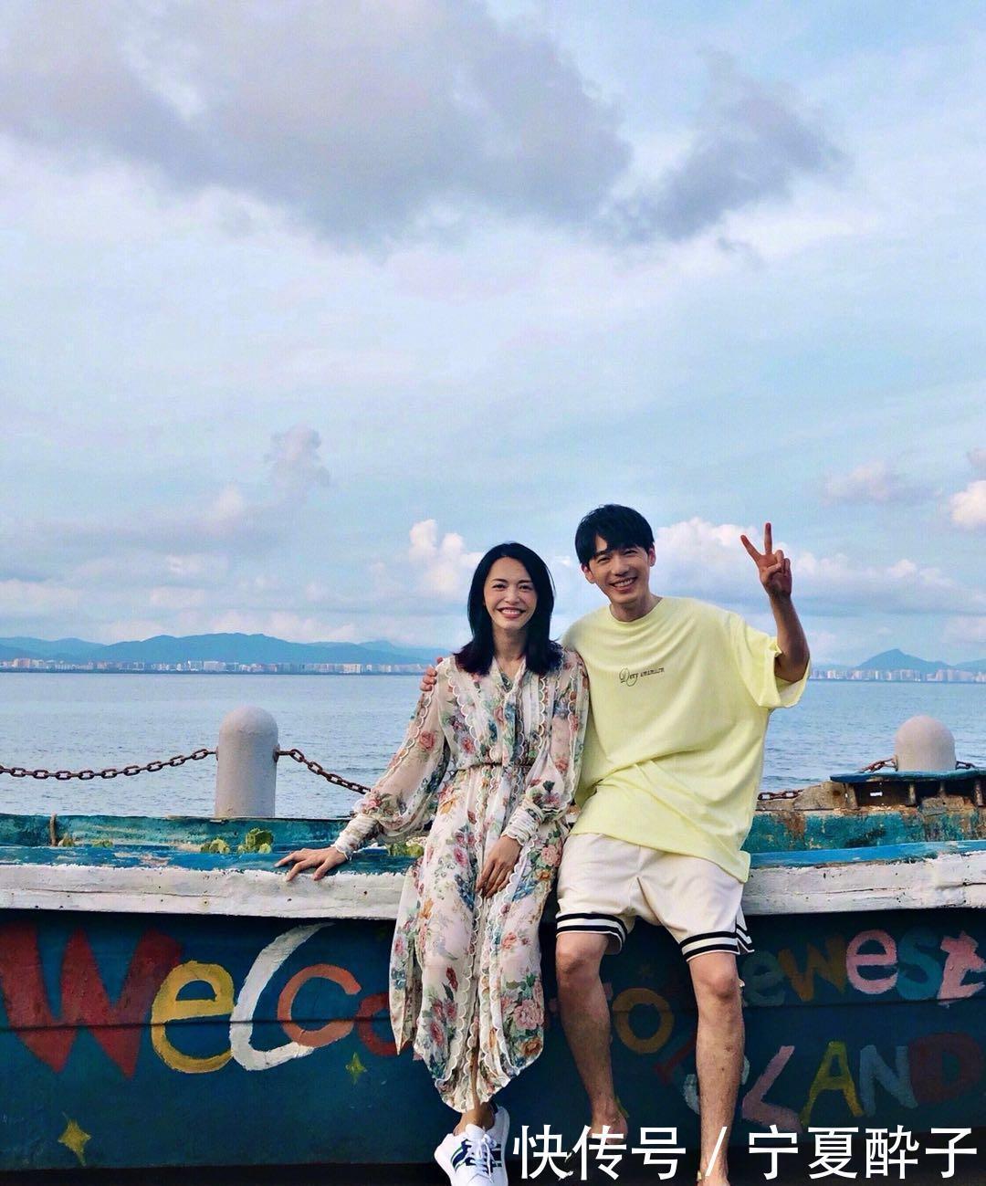 西岛|许可依与侯昊西岛一日游,最亮点的还是姐弟俩穿搭