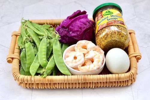  干净|天气渐热来道凉拌菜，芥末酱拌荷兰豆虾仁，营养超丰富