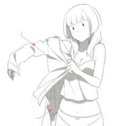 褶皱|动漫女生穿衣服应该怎么画,注意这几个细节,你也会是大神