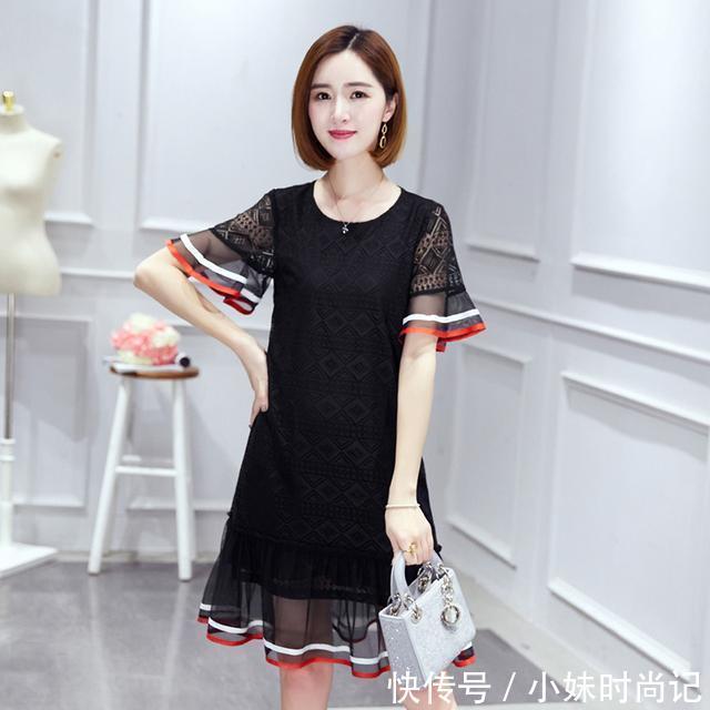 微胖|微胖的女人,穿这款连衣裙真的会显瘦喔~