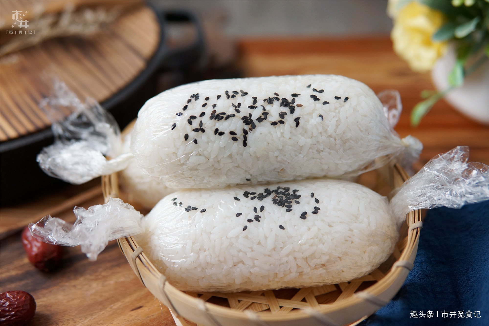  保鲜膜|早餐学会这吃法，家里大米不够吃了，上班上学拿一个就走，方便