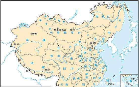 1840年前后,世界各国面积排行