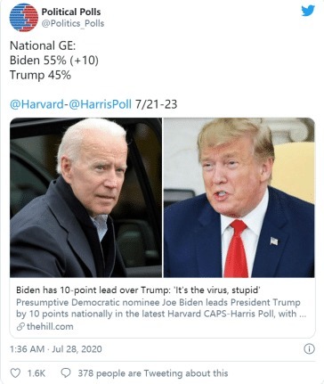 邮寄投票|特朗普提议推迟2020年大选，引对手不满，拜登和他吵起来了