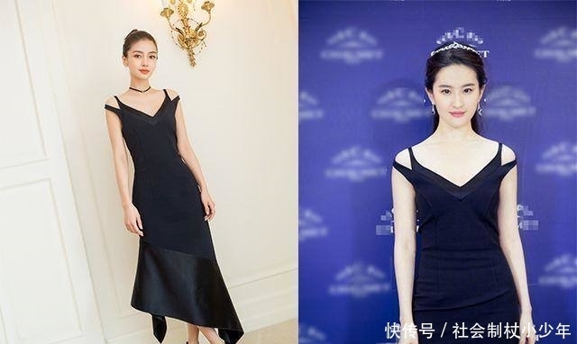  到底|杠上了？刘亦菲和杨颖6次撞衫，120斤和90斤到底谁赢了？