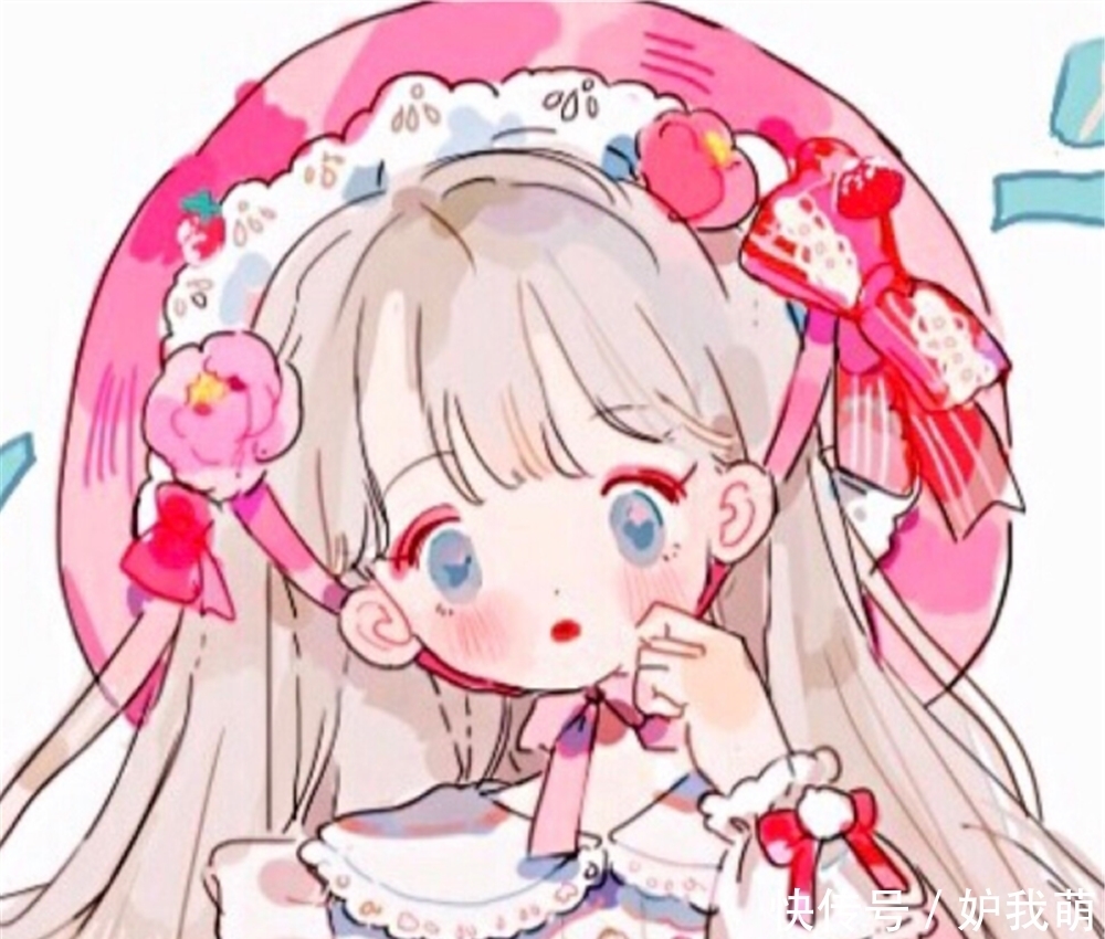 甜丧|甜丧·低糖·动漫头像:藏不住的少女情事,害羞的甜蜜,红了脸