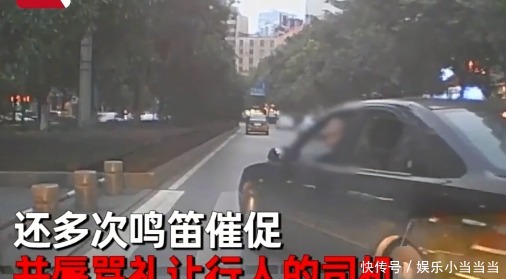 辱骂|一车主因礼让行人被后车鸣笛催促、别车辱骂，最后结局极度舒适！