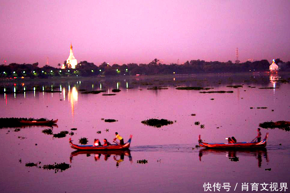 铁钉|缅甸乌本桥,世界十大日落美景之一,是世界上最长最古老的柚木桥,整座桥没有一颗铁钉