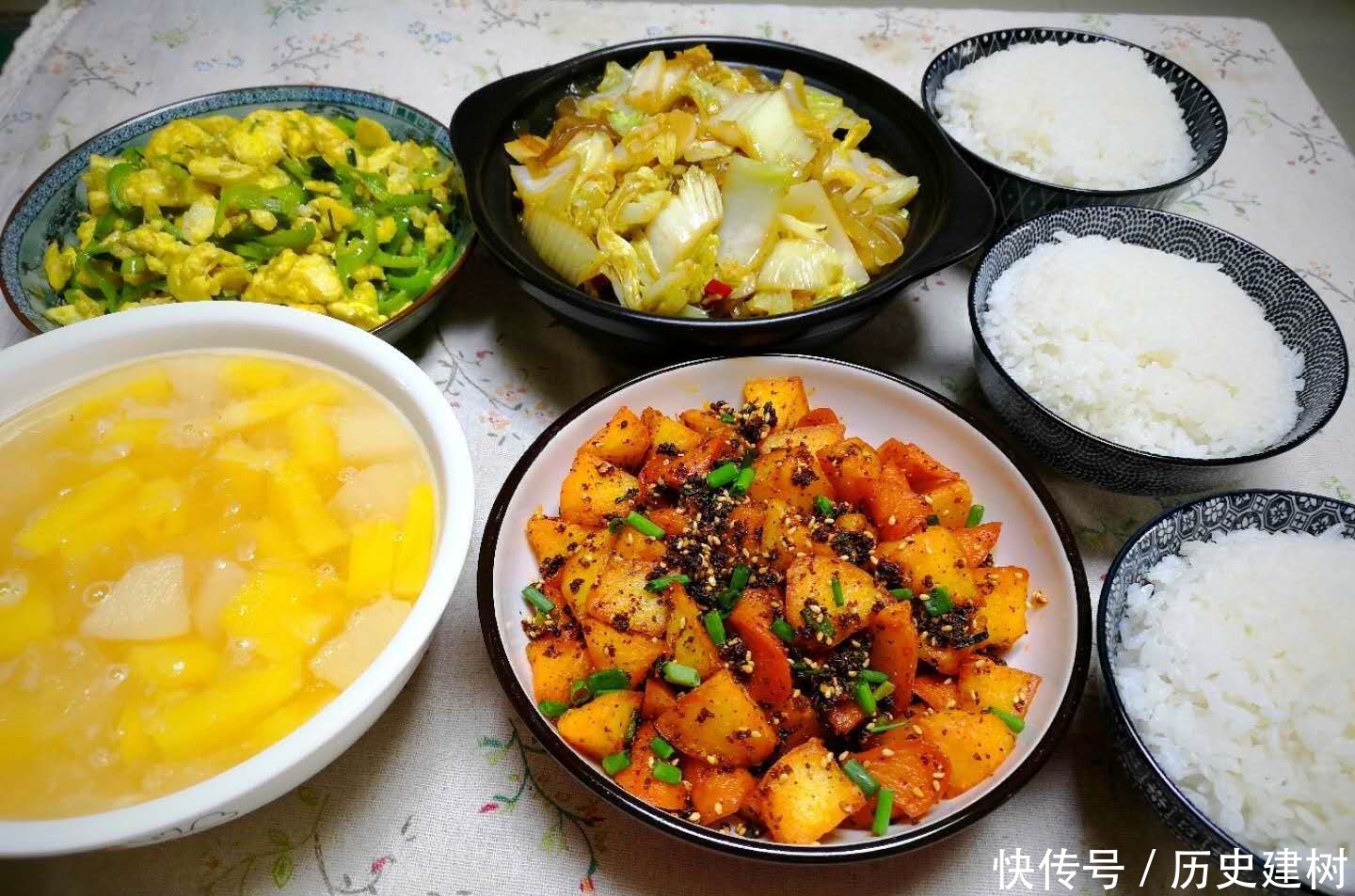 好吃|晒晒我家的午餐,这一桌没超过50元,朋友说真实惠!