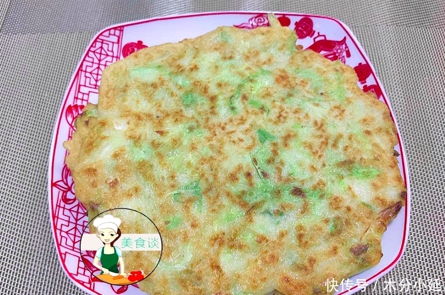 包菜早餐|包菜别只会清炒了，用来做早餐饼，10分钟就搞定，比包子馒头还香