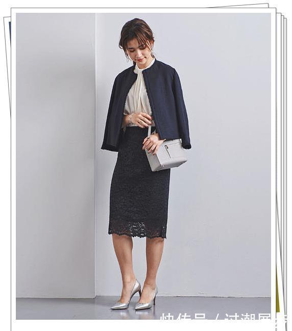 秋季|秋季蕾丝半身裙怎么搭?5种常用颜色30种流行搭配,穿出淑女风