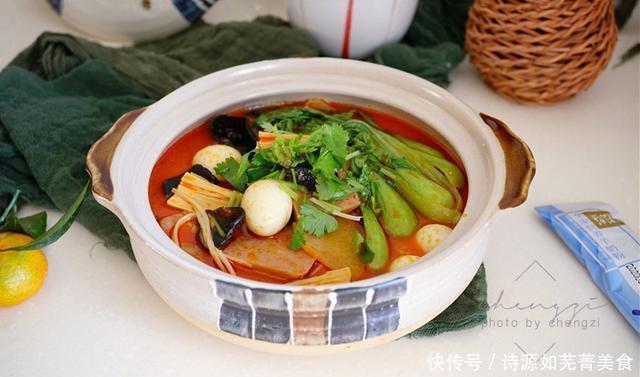 我家|网红麻辣烫做法,多加两样,味道香浓又入味!天冷我家一周吃2次