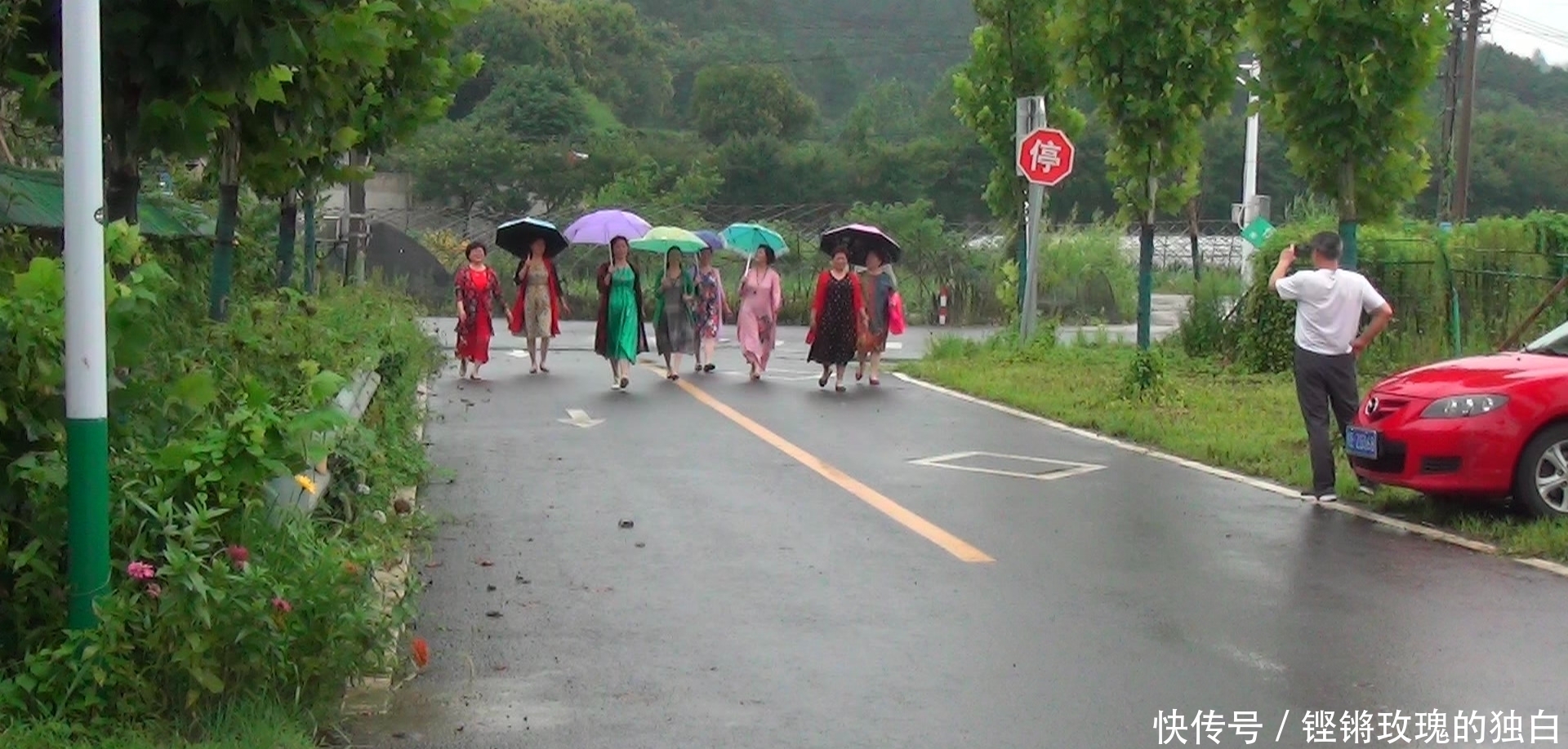 八中|马鞍山八中74届高中女生模特团:南京江宁竹庄生态园雨中走秀(音乐相册)