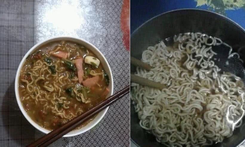 亲哥|亲哥煮面条vs女友煮面条，差距太明显，男友我觉得我不饿真的