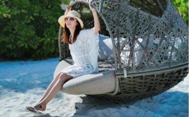 照片|霍建华一家三口在马尔代夫旅游,在老公的视角下,林心如素颜无敌