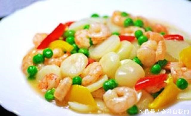 美味|美味佳肴葱爆虾仁,虾仁最好吃的做法之一,值得拥有的美味