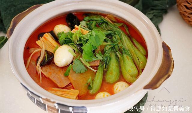 我家|网红麻辣烫做法,多加两样,味道香浓又入味!天冷我家一周吃2次