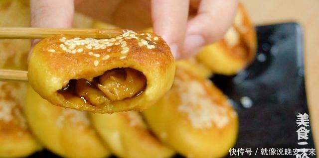 地瓜叶|红薯花样吃法,蒸煮炸炖都不如这样煎着吃,夹心流糖怎么都吃不够