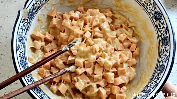 红薯|红薯不要直接吃,加一点糯米粉,我家每周都做,当零食吃着香