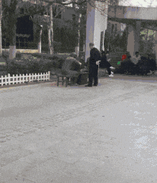 搞笑|搞笑GIF:大爷你觉得它俩谁会赢?