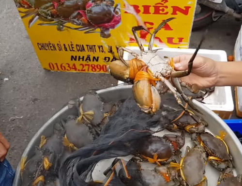 没想到|泰国街头的大螃蟹,一斤20块,以为捡到宝,没想到是“缩水”蟹