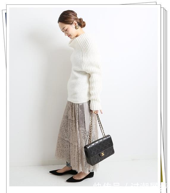 秋季|秋季蕾丝半身裙怎么搭?5种常用颜色30种流行搭配,穿出淑女风