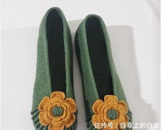  万能|拆下旧鞋子的鞋底，钩织几双万能平底鞋，天天都有新鞋穿，附教程