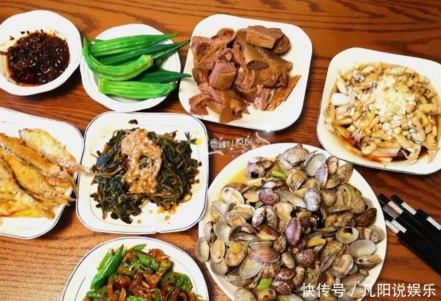 鲜美|去姑妈家,姑妈做这些菜招待我,鲜美好吃,发圈后朋友减脂好菜