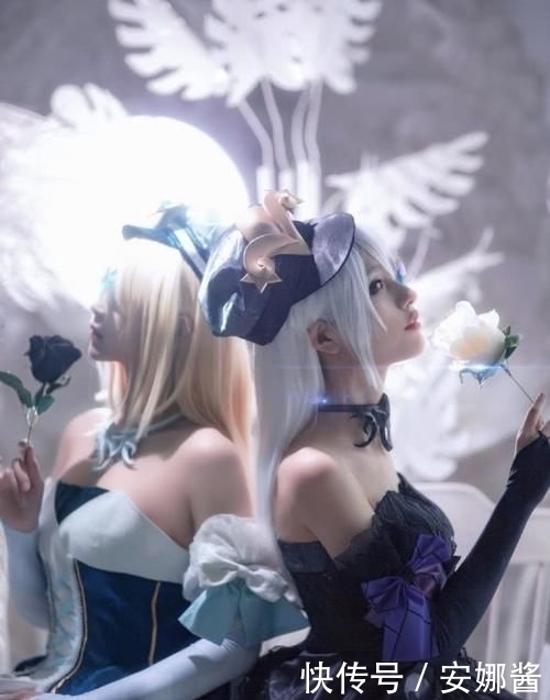 双子|ACG最靓COS第26期:姐妹双子版王昭君,金发加白毛我全都要!