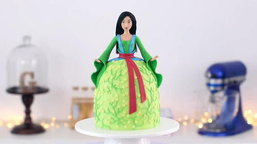 太美|大师制作花木兰翻糖蛋糕,中国风十足,太美了都舍不得吃