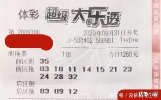 参考|体彩超级大乐透第20083期,晒票用于参考,彩民切勿沉迷
