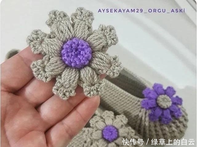  万能|拆下旧鞋子的鞋底，钩织几双万能平底鞋，天天都有新鞋穿，附教程