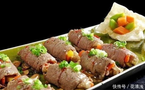  清蒸|精选美食：捞汁鸡翅，莲藕炒秋葵，茄汁青鱼，清蒸牛肉卷的做法