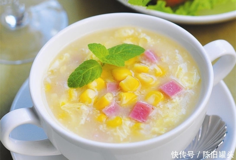 做好|西餐厅几十块钱一碗的玉米浓汤,在家四步就做好,孩子爱喝
