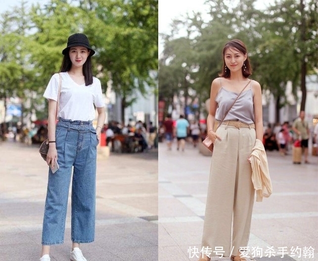 矮个子|谁说矮个子女生不能穿阔腿裤,显高又显瘦,穿对了你也不差哦!