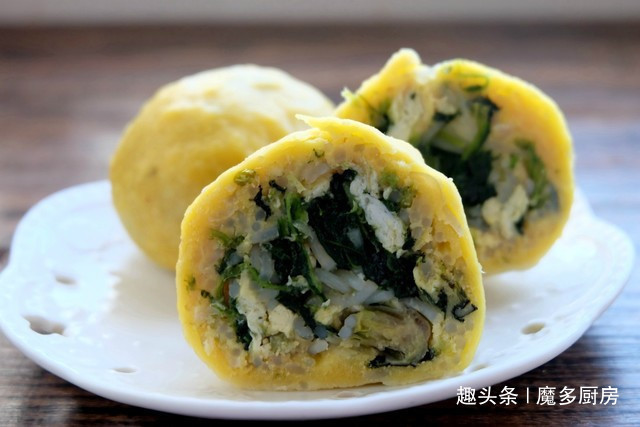 菠菜|简单易做的玉米面菜团子,不和面不擀皮,更不烫面,全家都爱吃