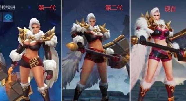 越变越美|峡谷英雄进化论，典韦亚瑟更霸气了，貂蝉第二版最好看，这两英雄变美了