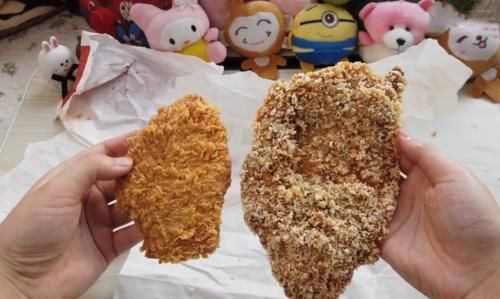 正新鸡排|同样是鸡排,肯德基与华莱士对比,看清肉后,网友吃错二十年