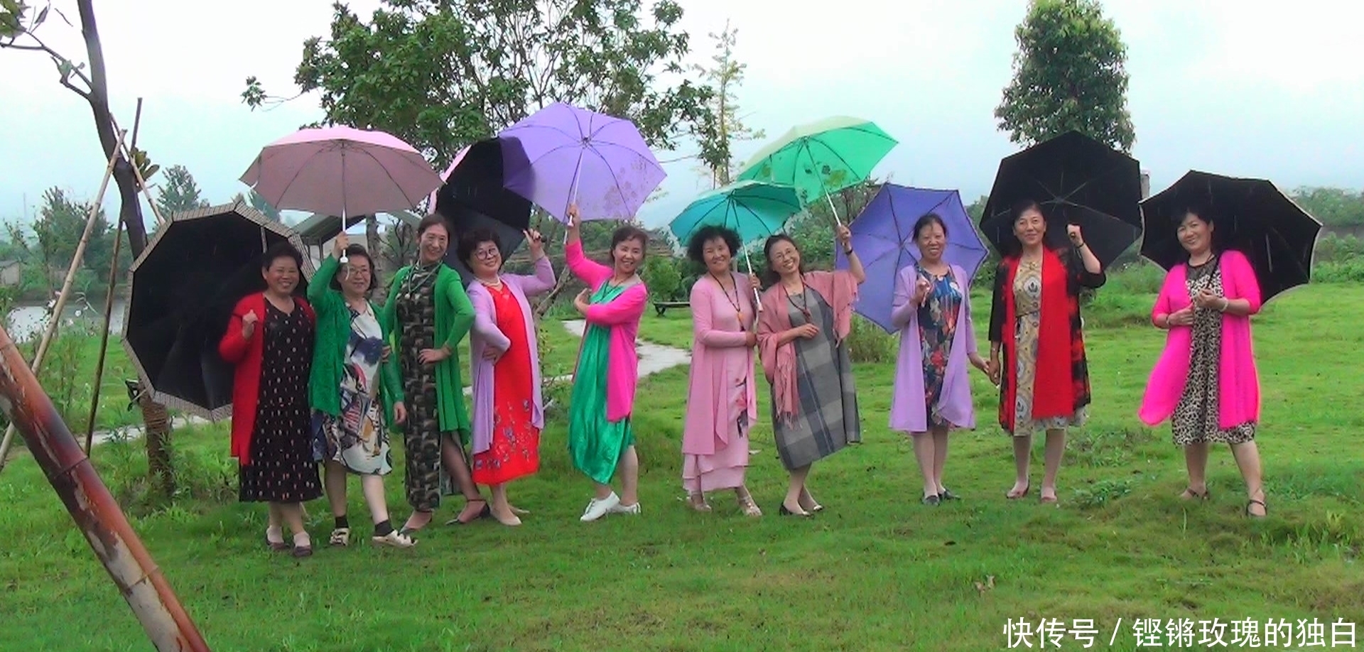 八中|马鞍山八中74届高中女生模特团:南京江宁竹庄生态园雨中走秀(音乐相册)