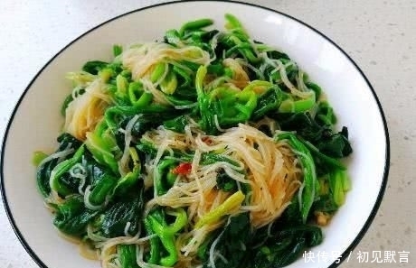 菠菜粉丝|3块钱买一捆,搭配粉丝凉拌着吃,清爽味美,孩子常吃还保护眼睛