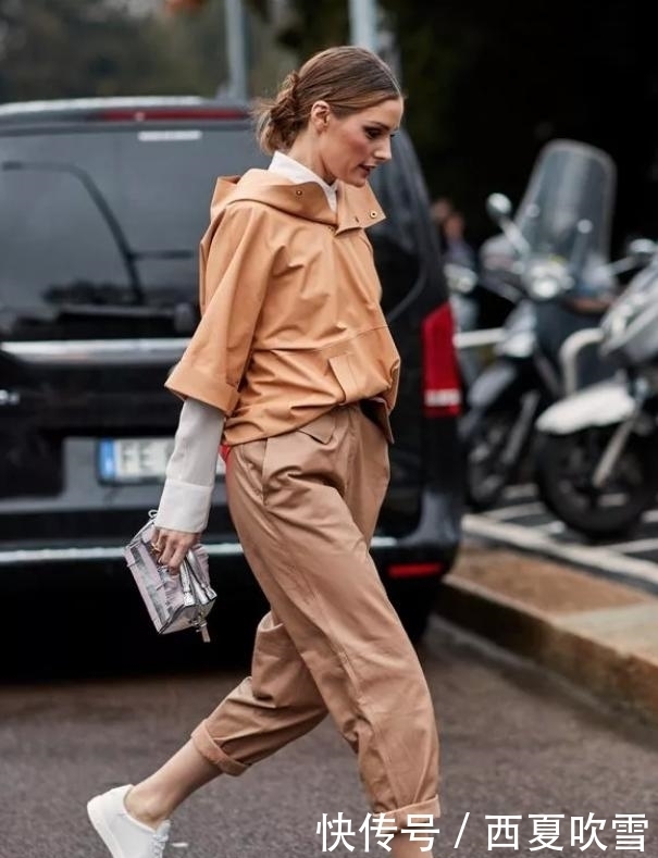 分烟管裤|九分裤+平底鞋,才是早秋最潮搭配