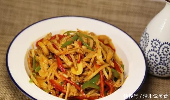 简单|仔姜配上肉丝,炒出来又香又下饭,关键做法太简单了